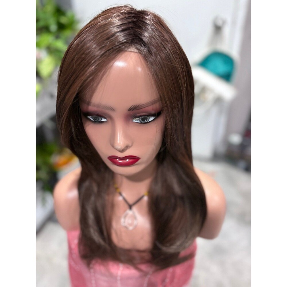 Belle tress “Katniss” Icon luxury synthetic wig color Soft Amber  brown New